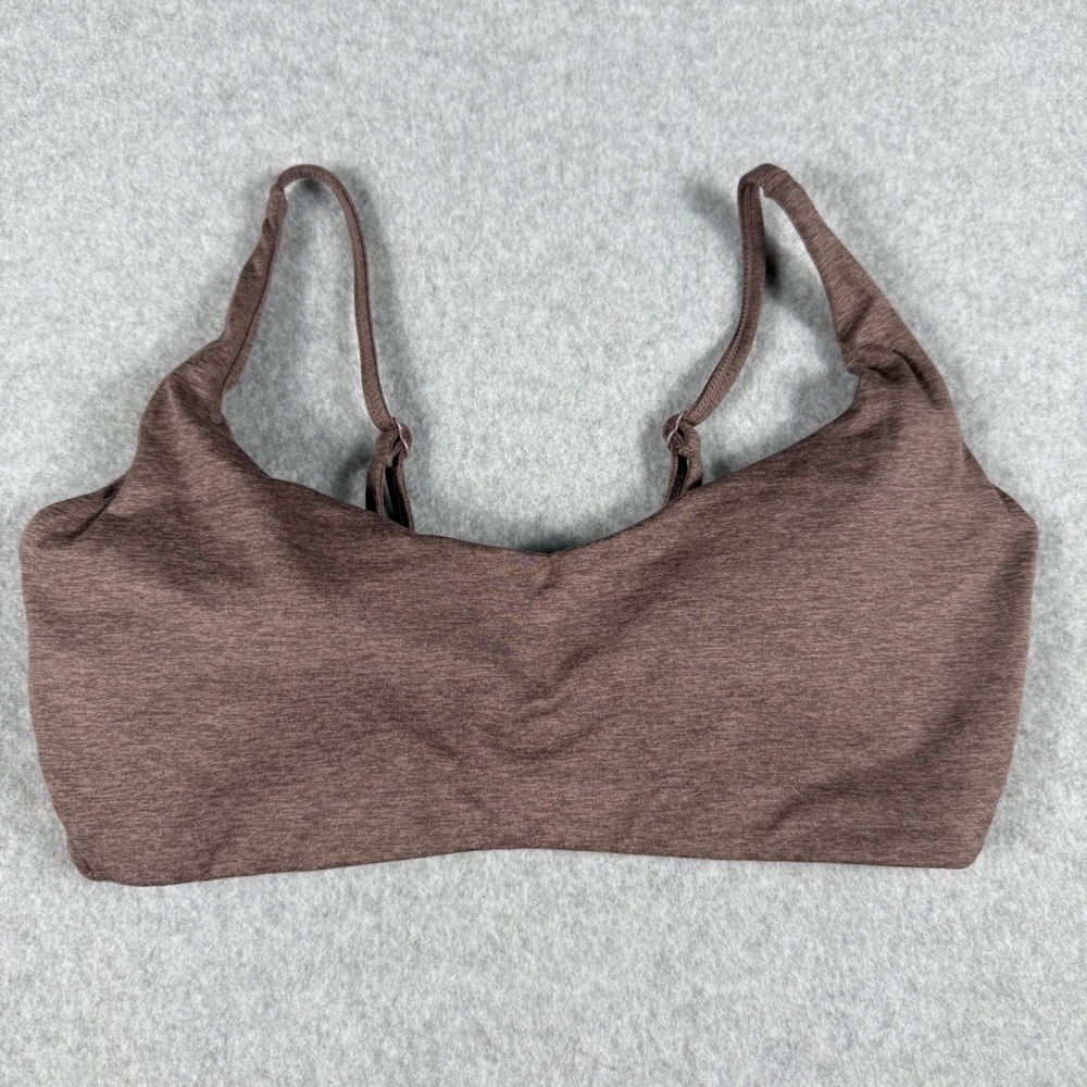 Buffbunny Collection Sports Bra Large Brown Minimalist Athleisure Yoga Top